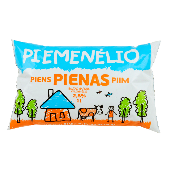 Pienas Piemenėlio 2,5% 1L
