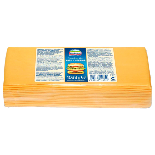 Sūris lydytas Cheddar riekelėmis, 1,033kg