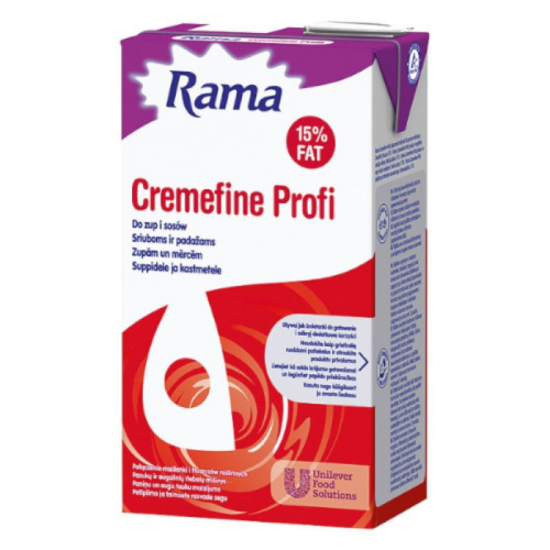 Grietinėlė RAMA UHT 15% 1L